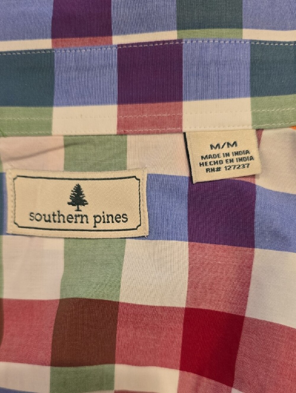 Multicolor Check Button-Down Shirt - Picture 3 of 3